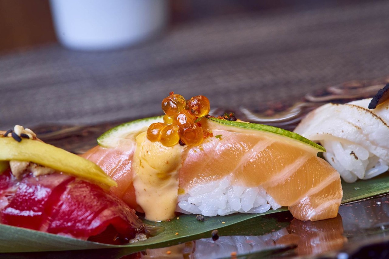 The mouthwatering sashimi